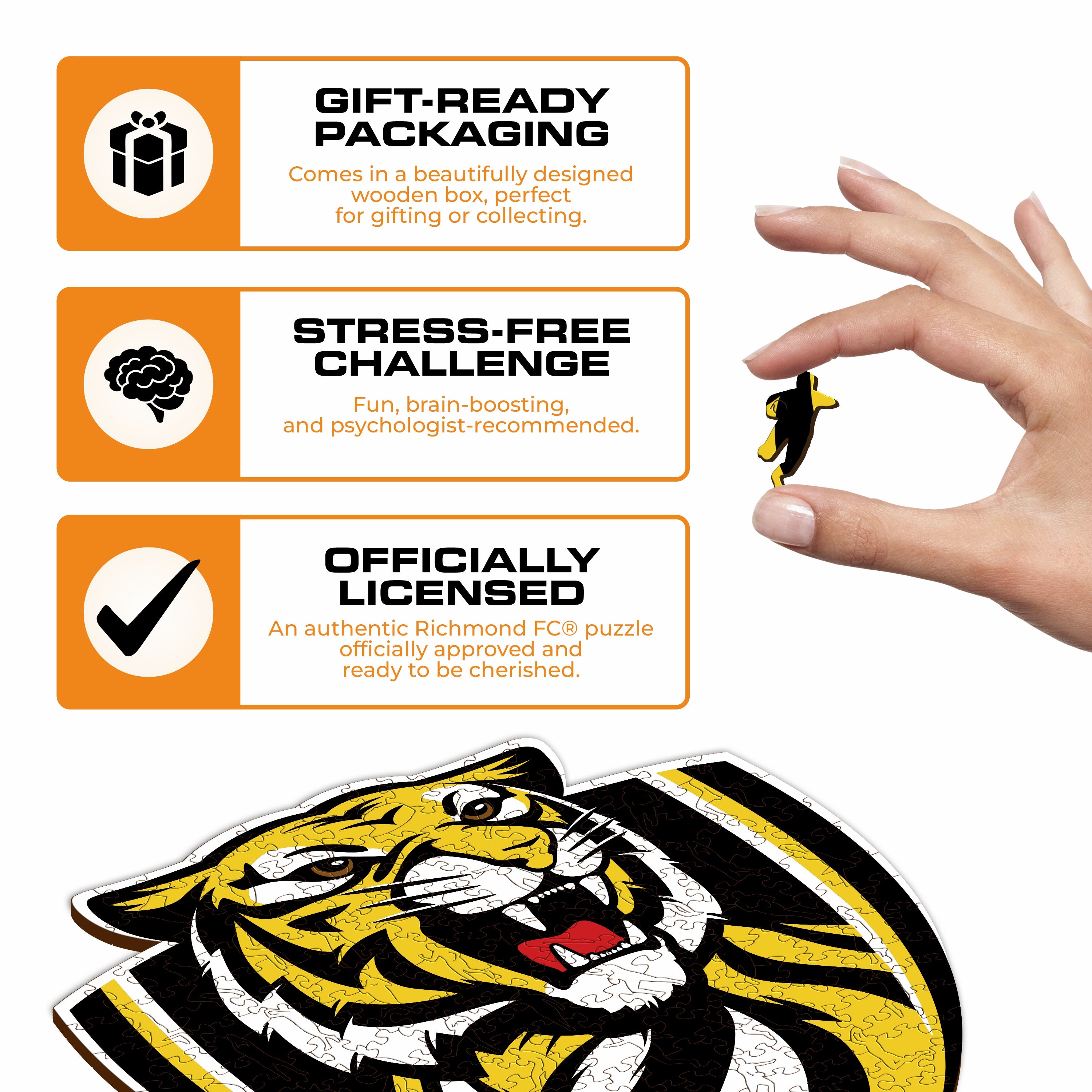 Richmond FC Logo - Wooden Puzzle