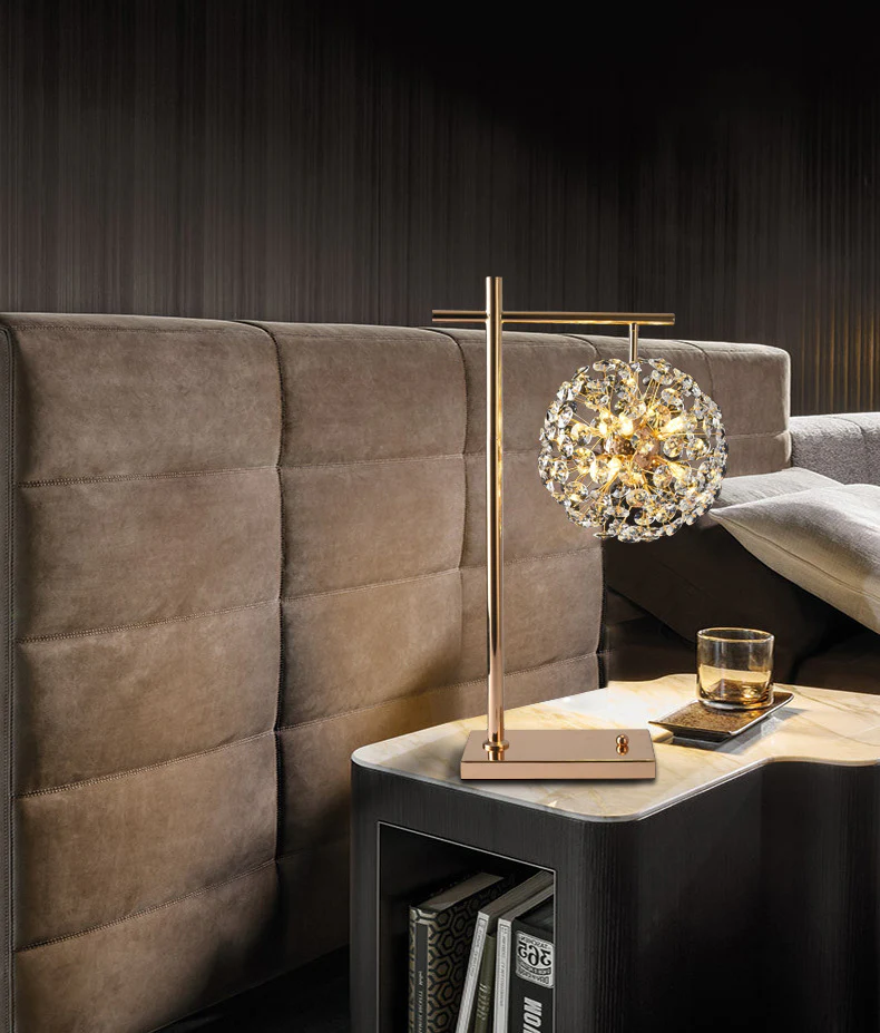 Cut Crystal Globe Lamp-Floor or Table