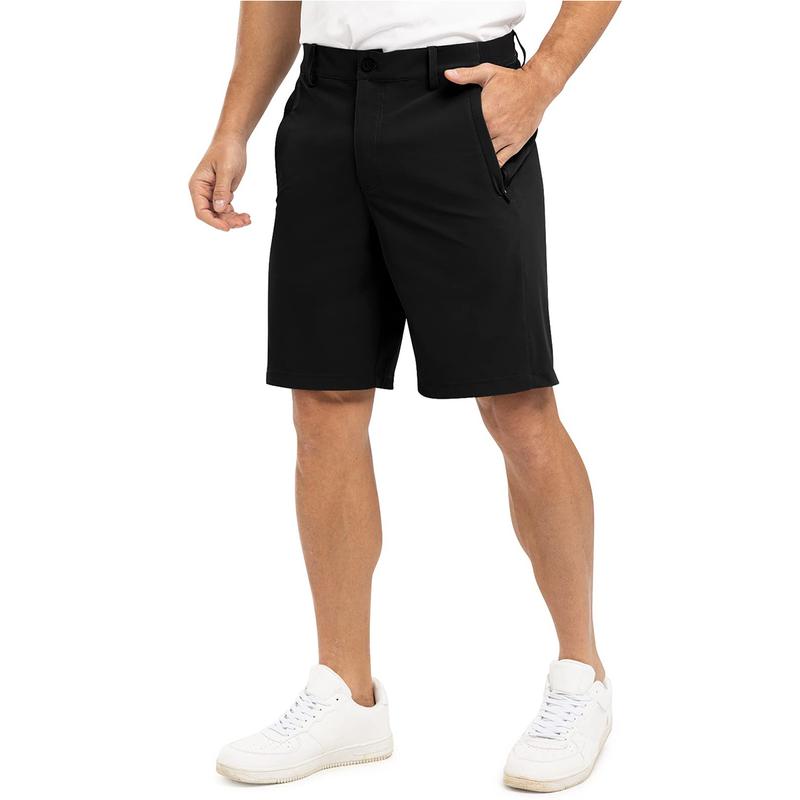 Men’s 9” Quick-Dry Stretch Golf & Work Shorts – Lightweight Casual Shorts with 3 Pockets