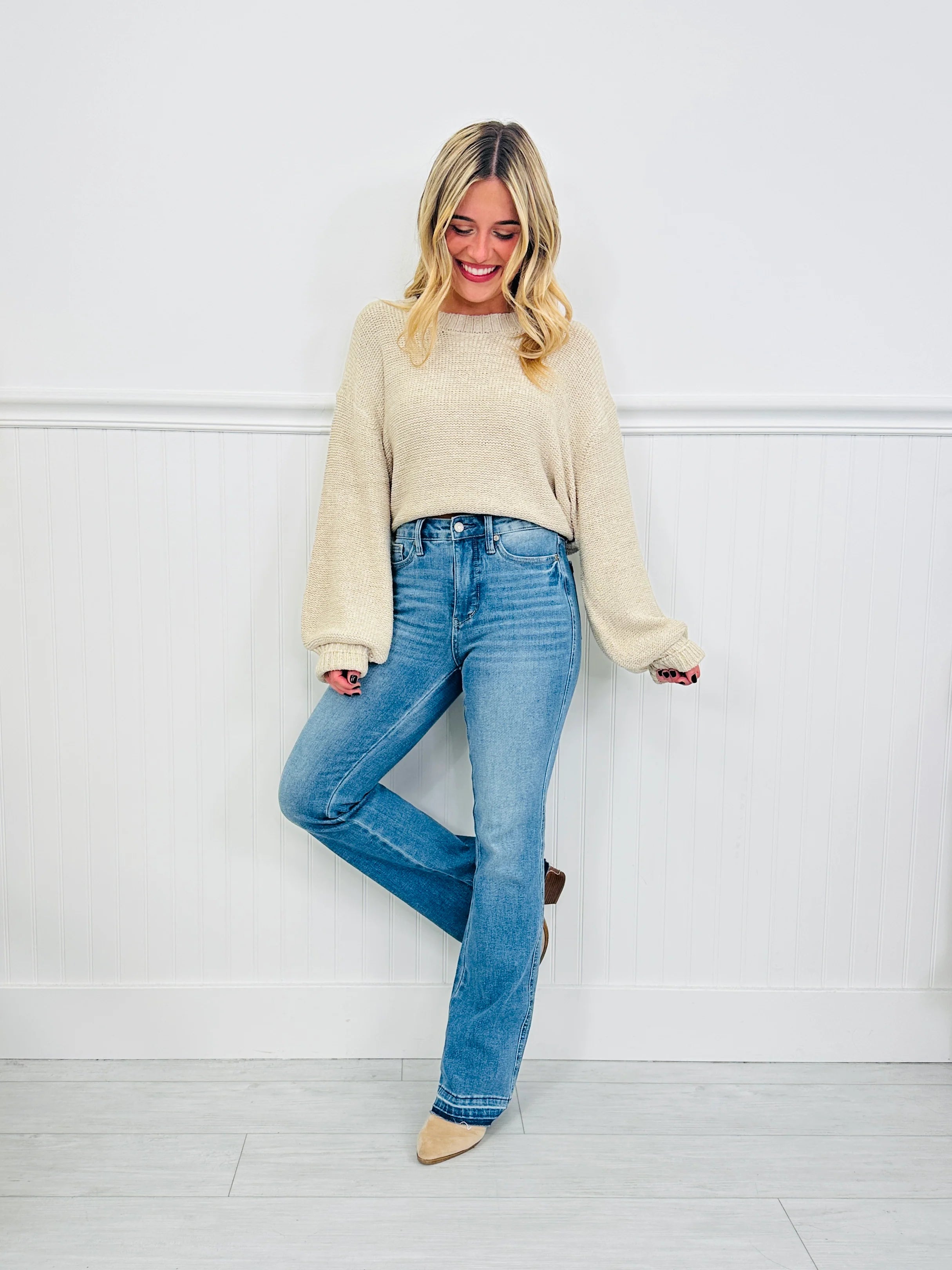 Judy Blue Shift In Seasons Tummy Control Slim Bootcut Jeans