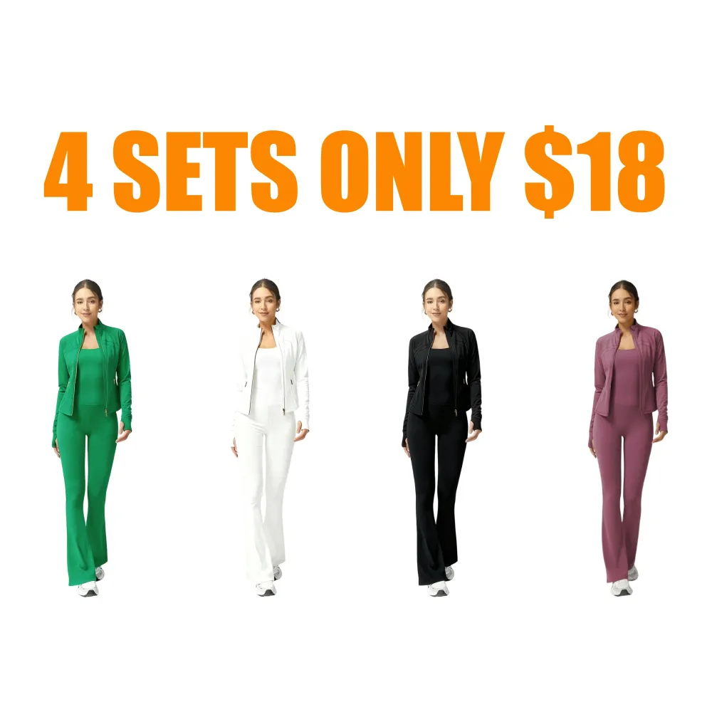 Stylish Yoga Set – Slim Fit Jacket & Jumpsuit