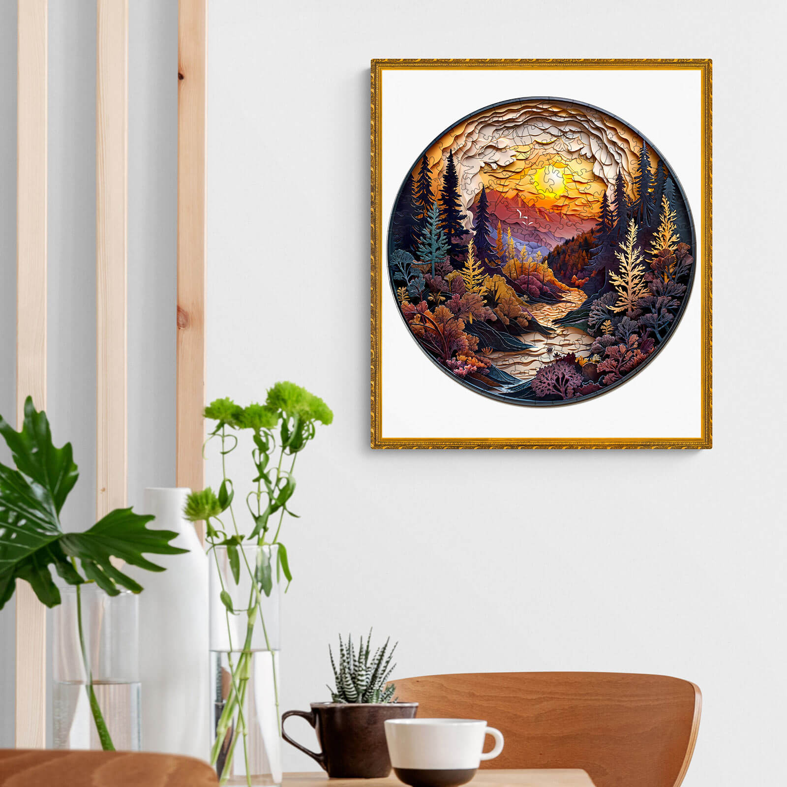 Sunset Forest Wooden Jigsaw Puzzle
