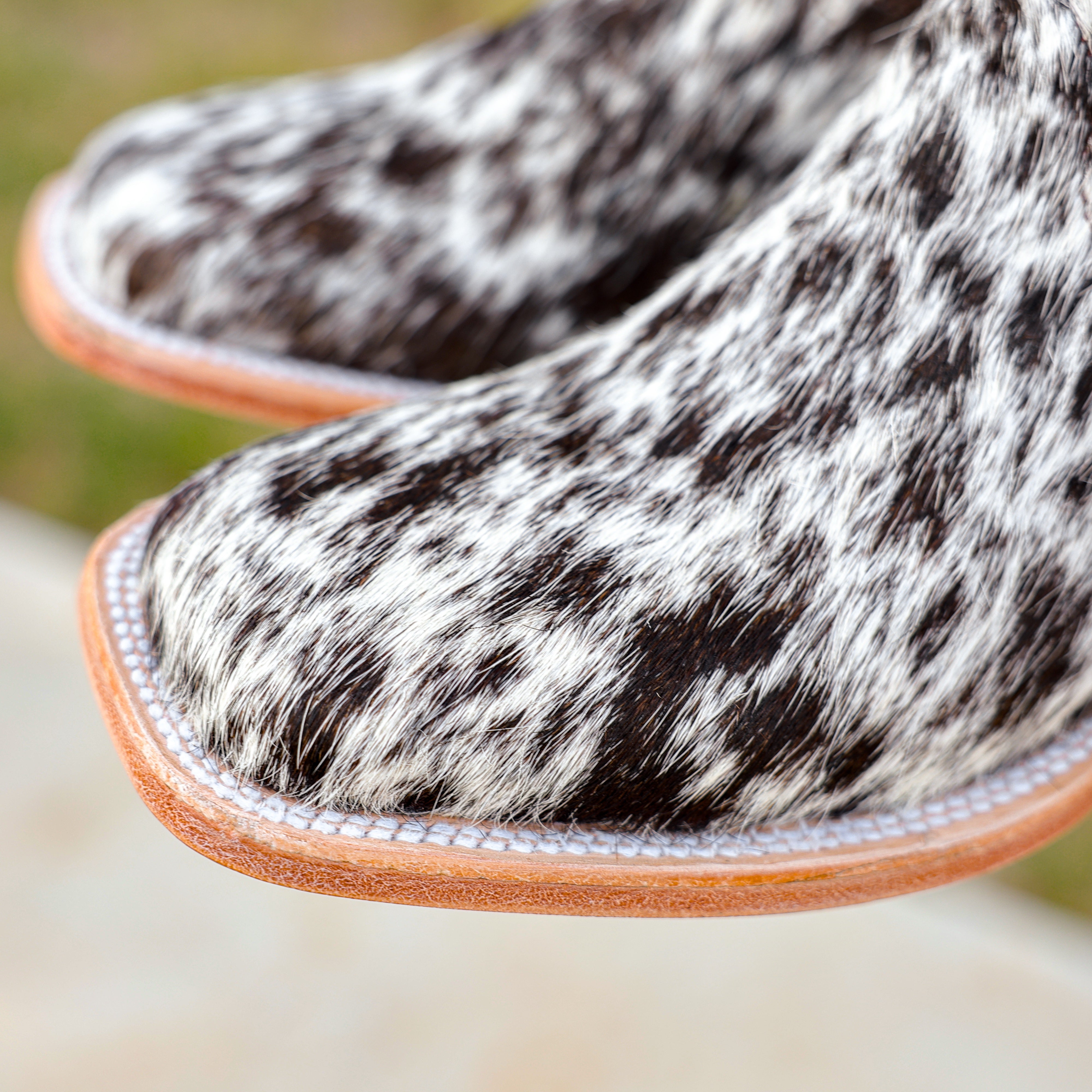 Brown Cowhide Leather Boots - Square Toe