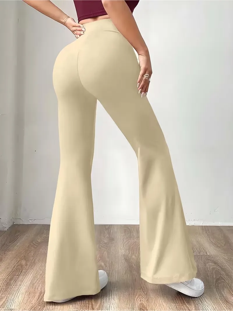 Women's Casual Fashion Long Pants, Unique Print, Drawstring Waist, Milk Silk Yoga Pants