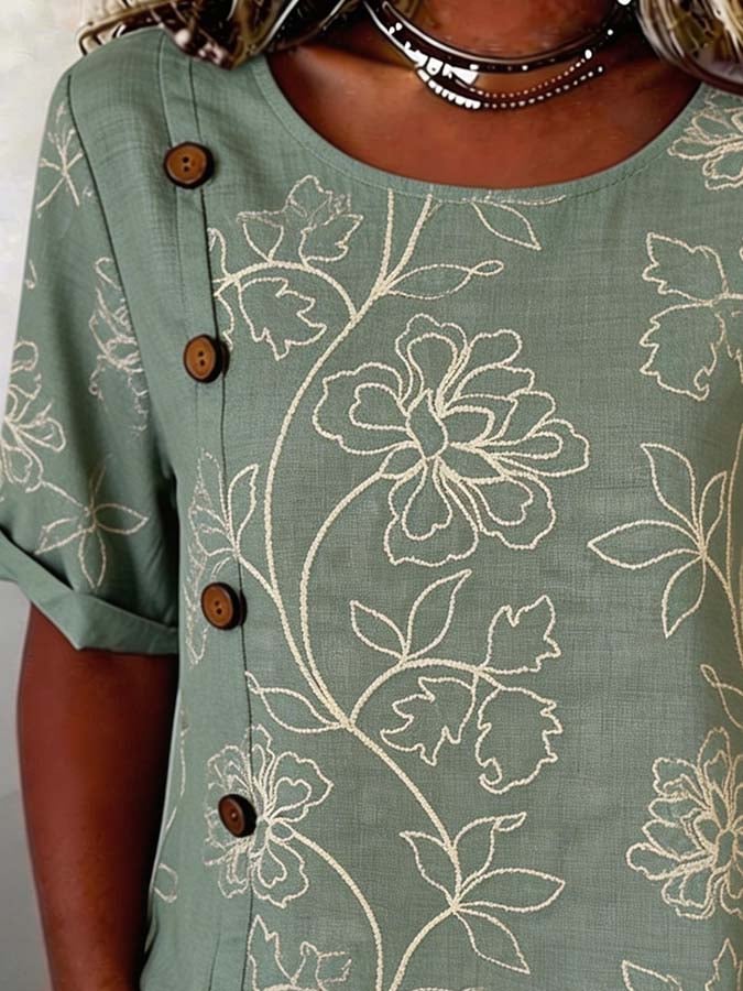 Women'S Casual Printed Top