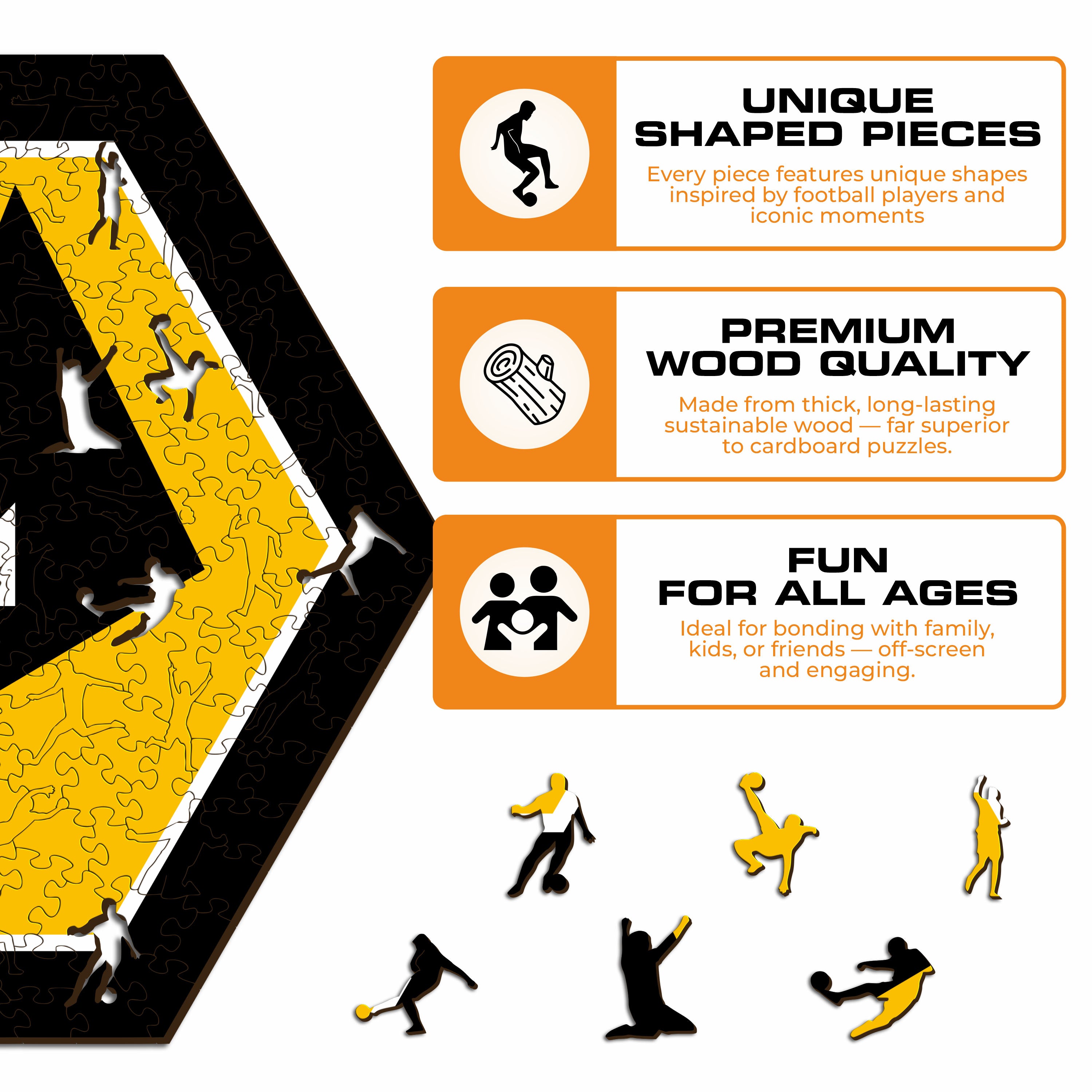 Wolves FC® Logo - Wooden Puzzle