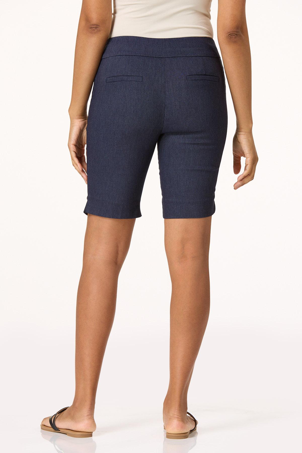 Dressy Denim Bermuda Shorts