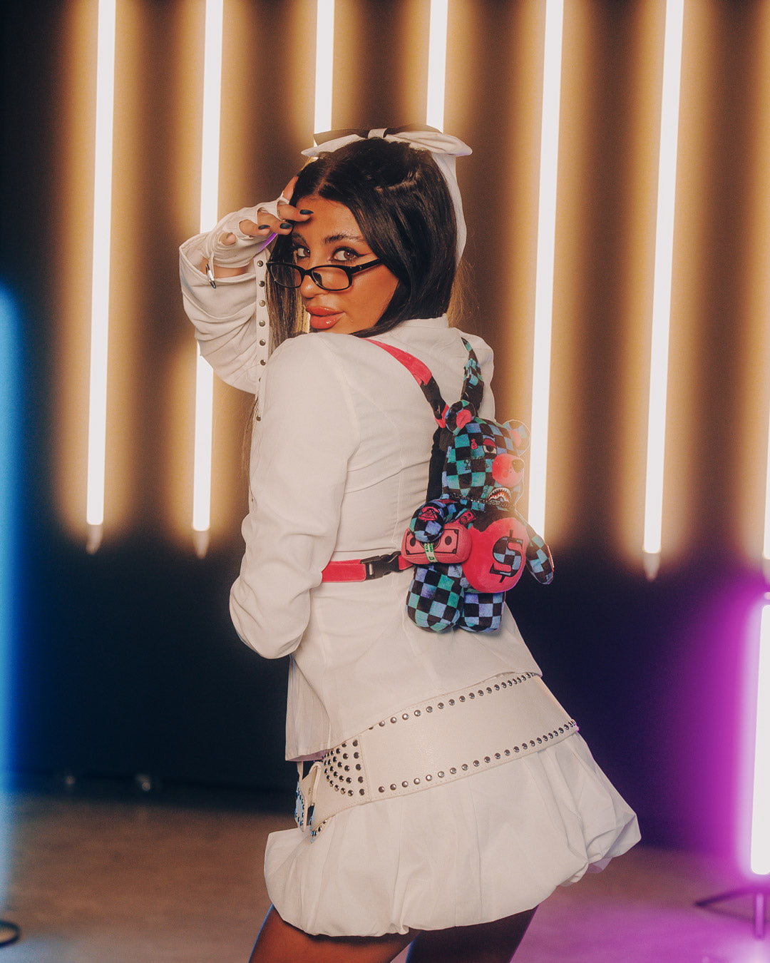 LUMINOUS HYPOTHESIS BEAR CUB BACKPACK