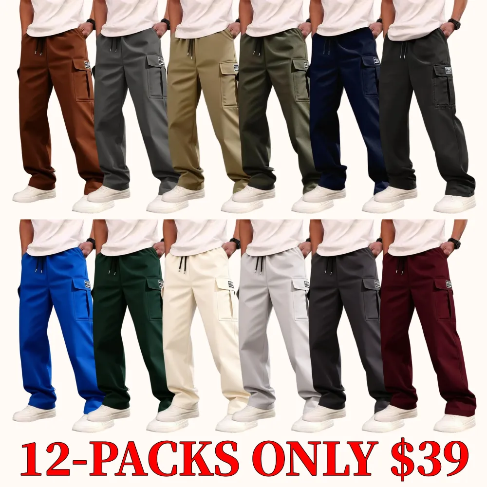 Men's work pants, with multiple pockets