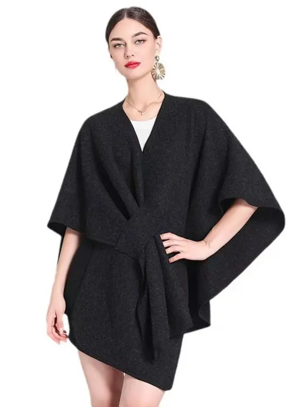 Women's Solid Color Cape Shawl