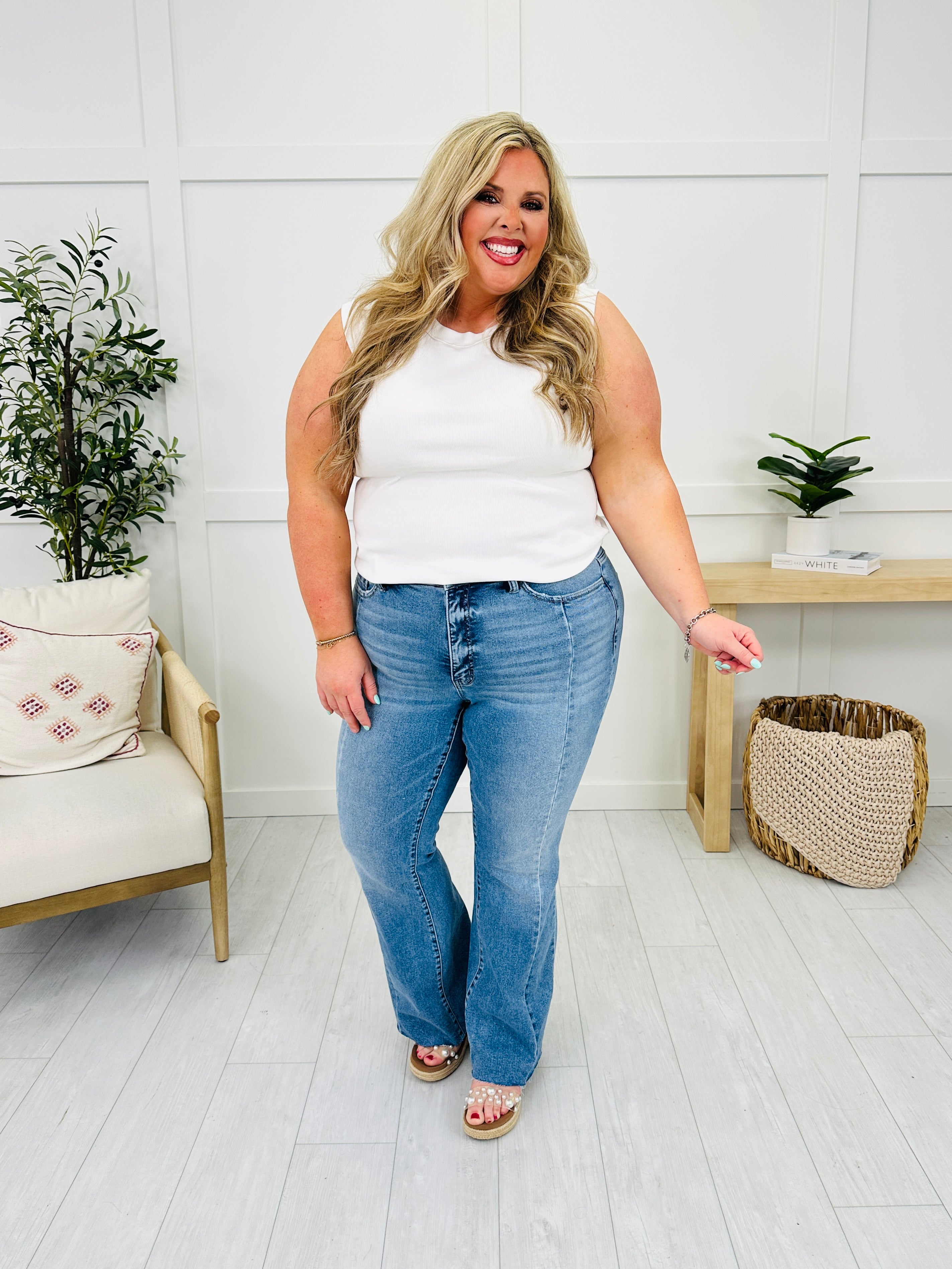 Long and Lean MOCO Exclusive Tummy Control Flare Jeans