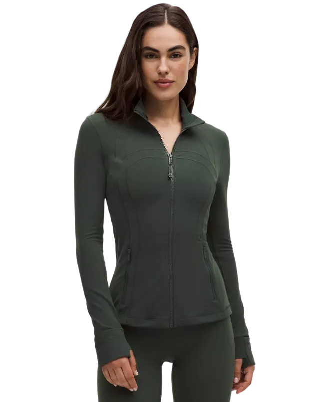Women's Solid Zip-up Pocket Jacket