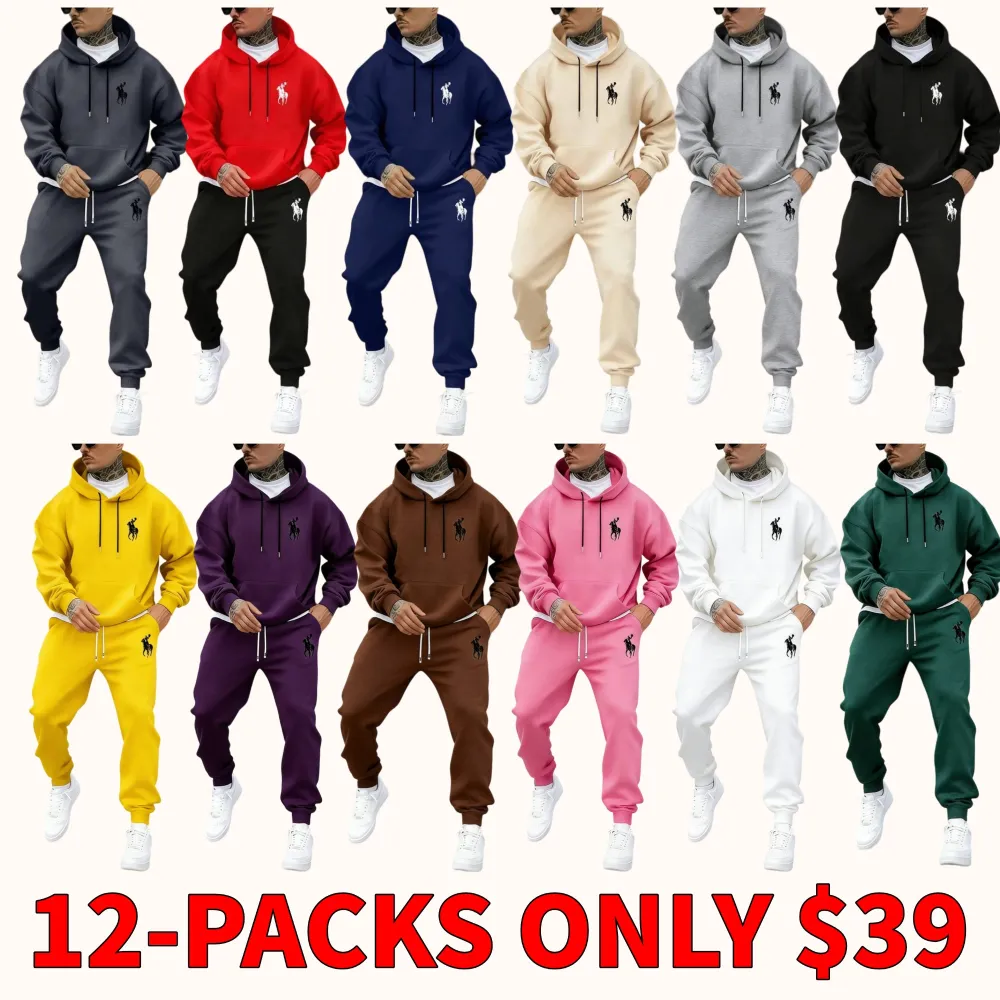 Letter-print hoodie and sweatpants