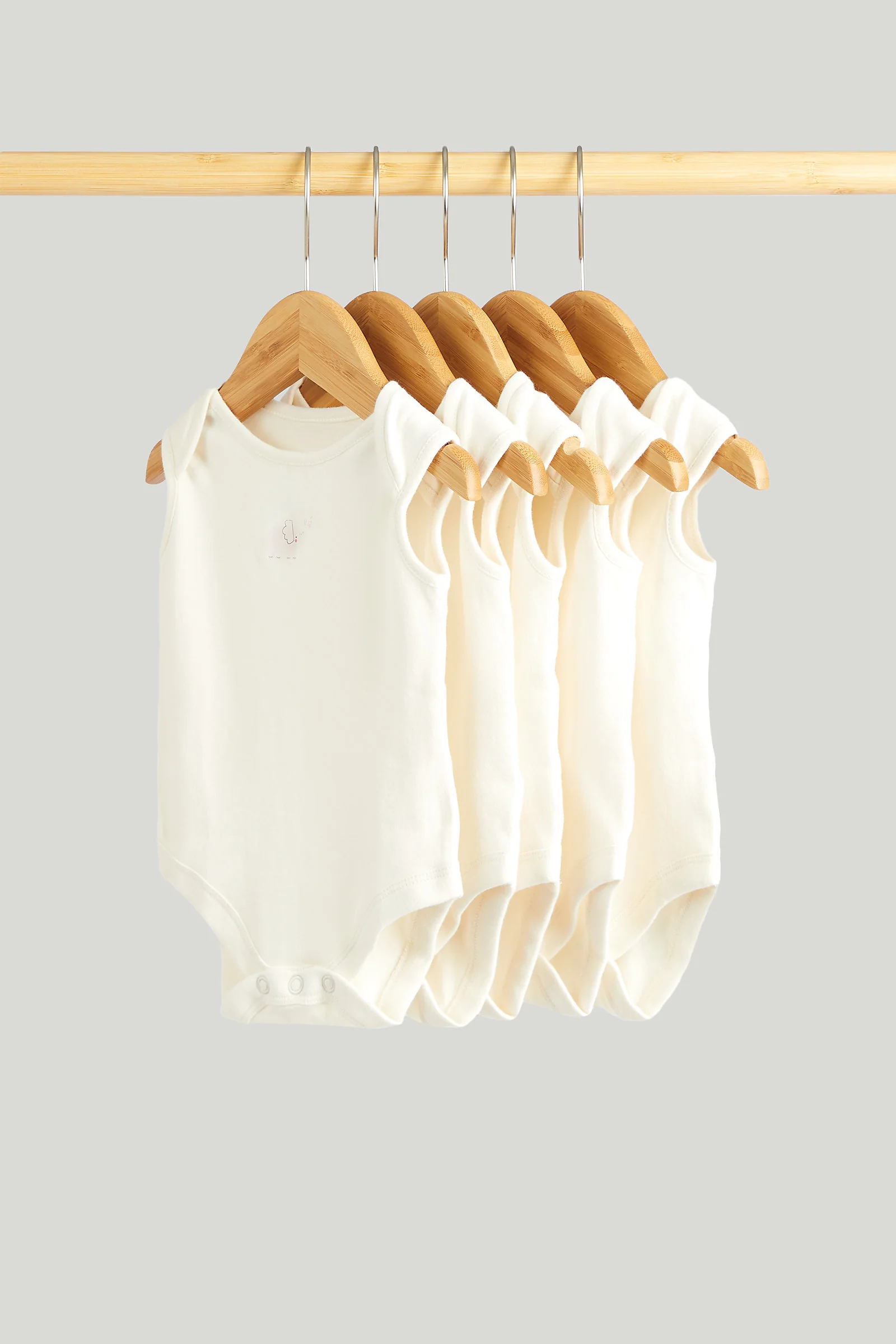 5 Pack Animals Sleeveless Bodysuits