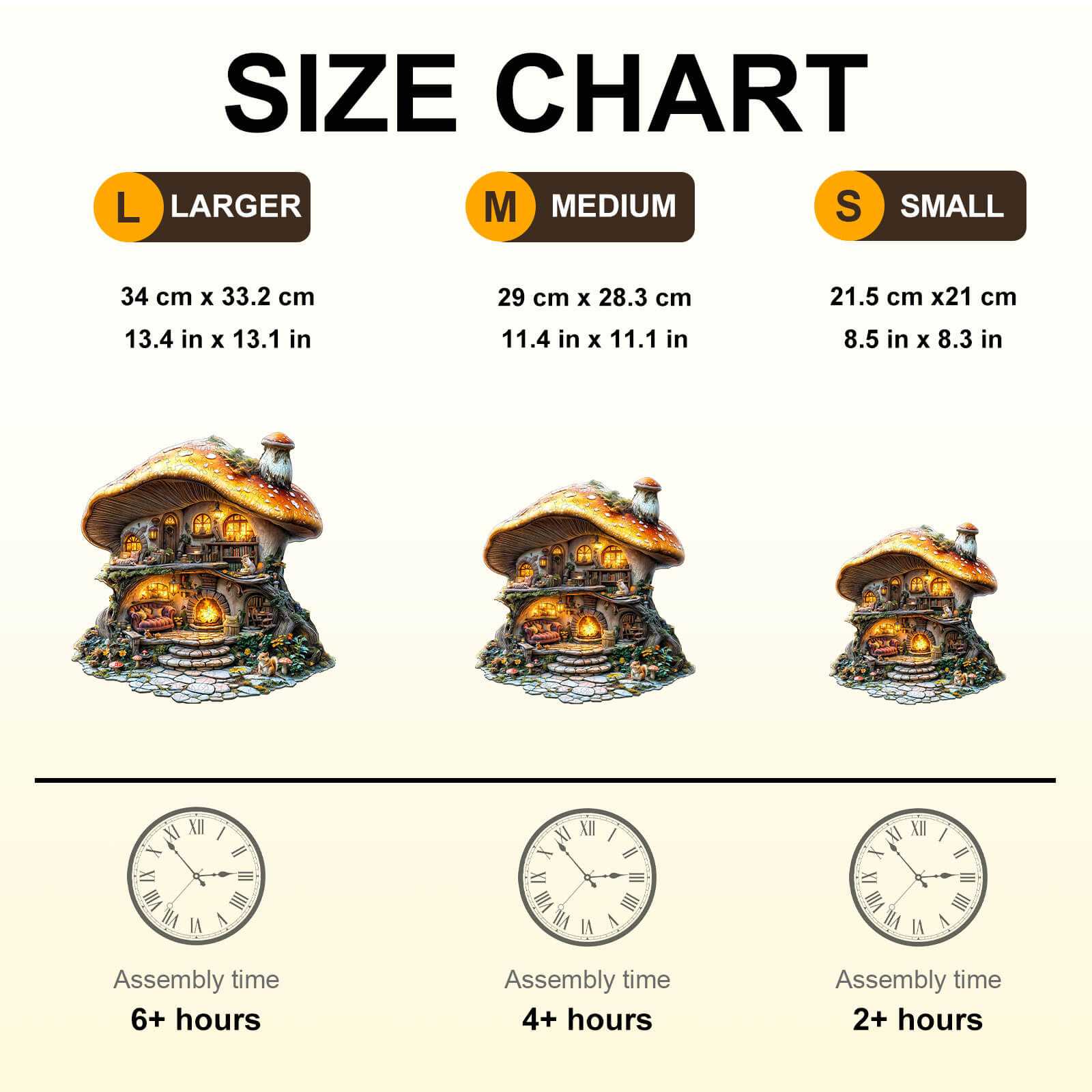 Mushroom House Wooden Jigsaw Puzzle