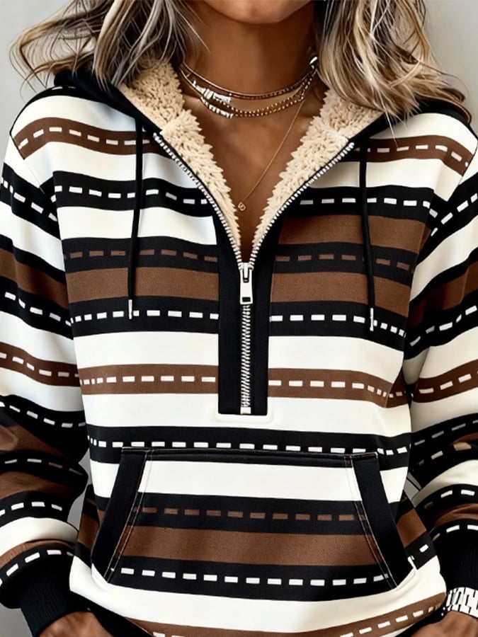 Women's Western Casual Textured Sweatshirt