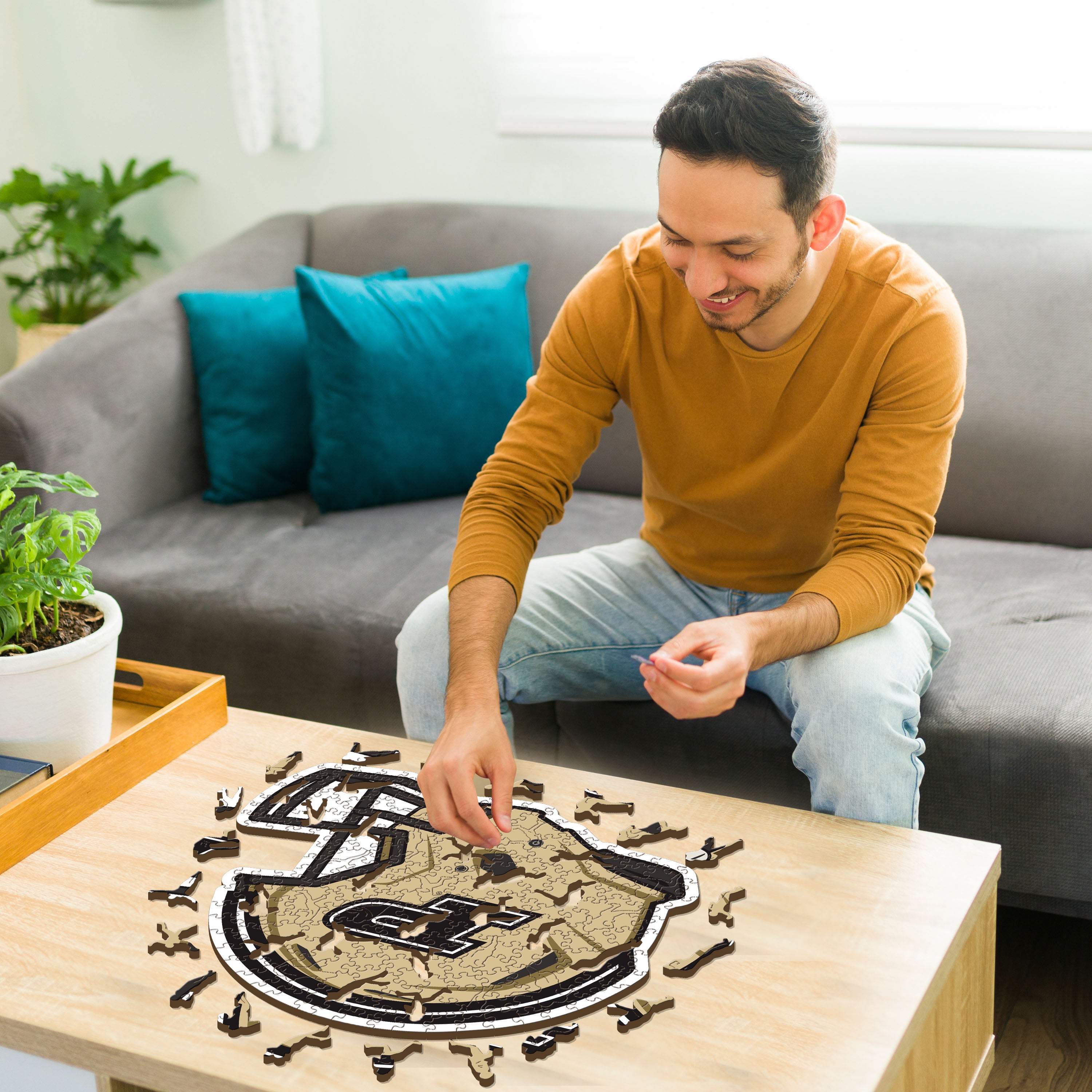 Purdue University Helmet - Wooden Puzzle