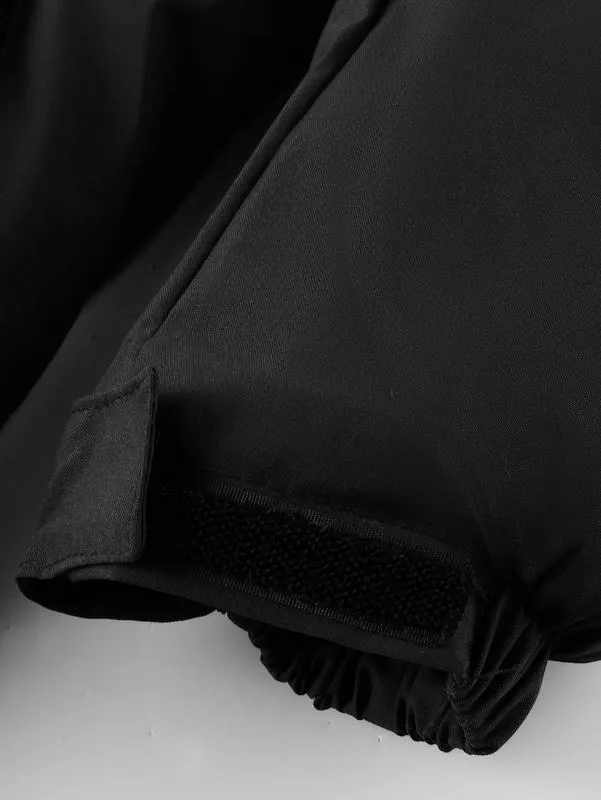 Men's Winter Ski Jacket Warm Fleece Lined Waterproof Windproof Hooded Insulated Outdoor Jacket