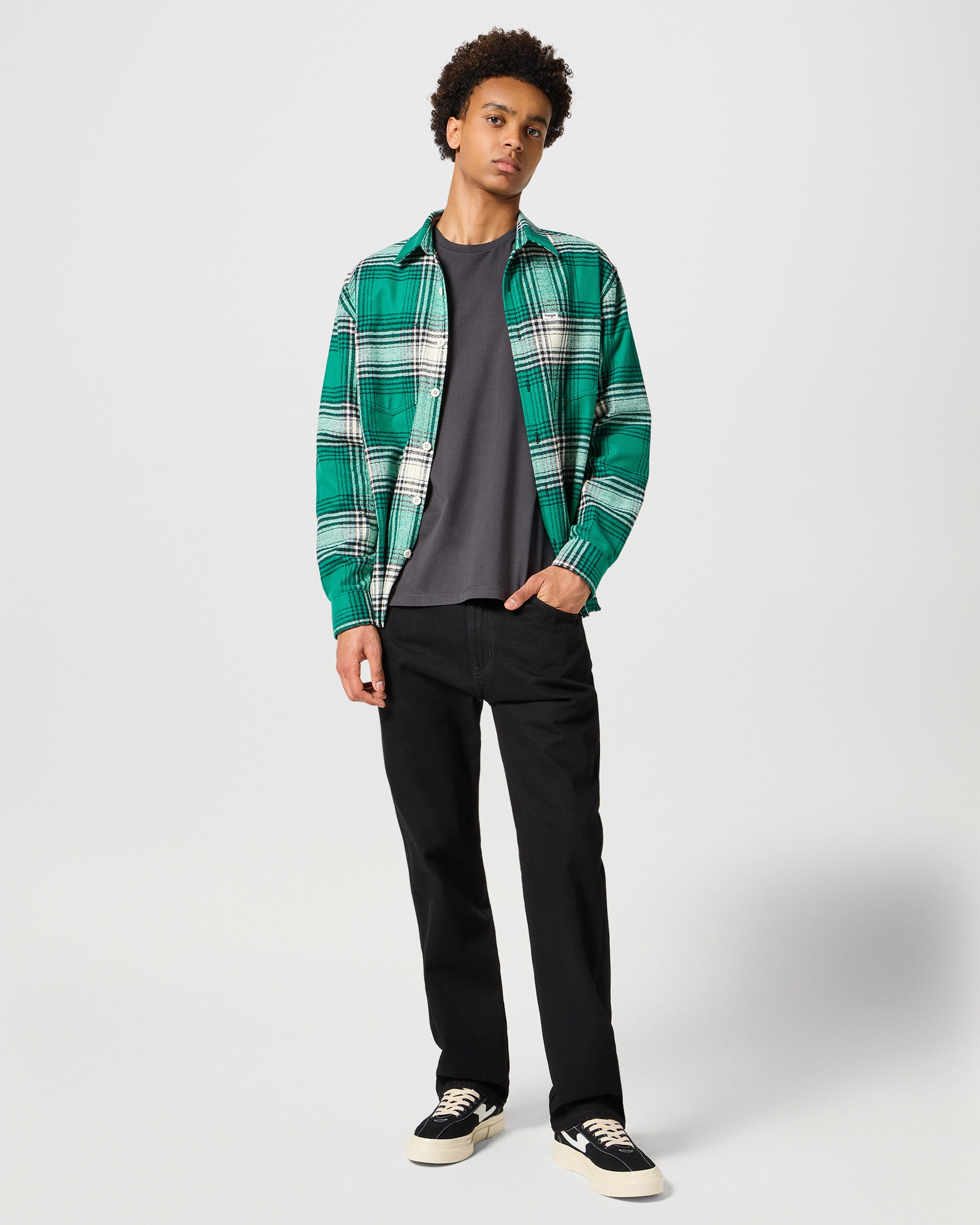 Frontier Relaxed Straight Mens Jeans - Jet Wash