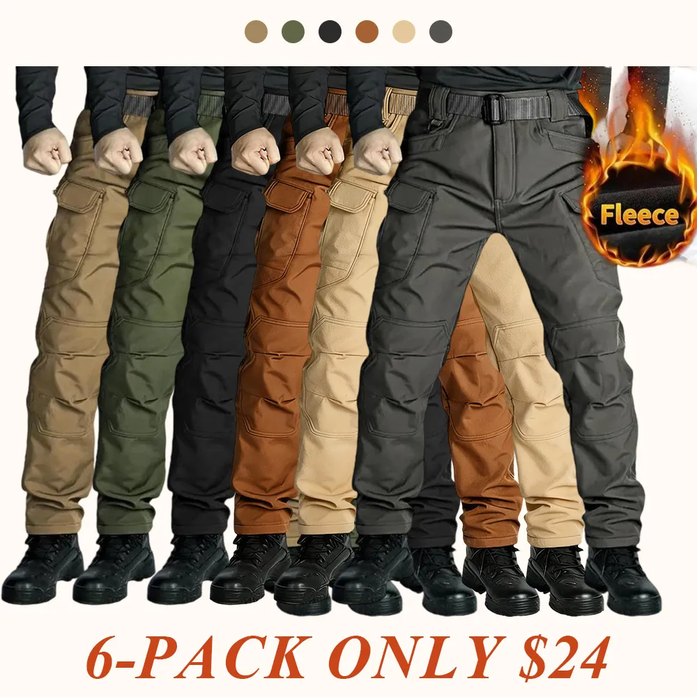 Windproof and warm men's outdoor military tactical pants