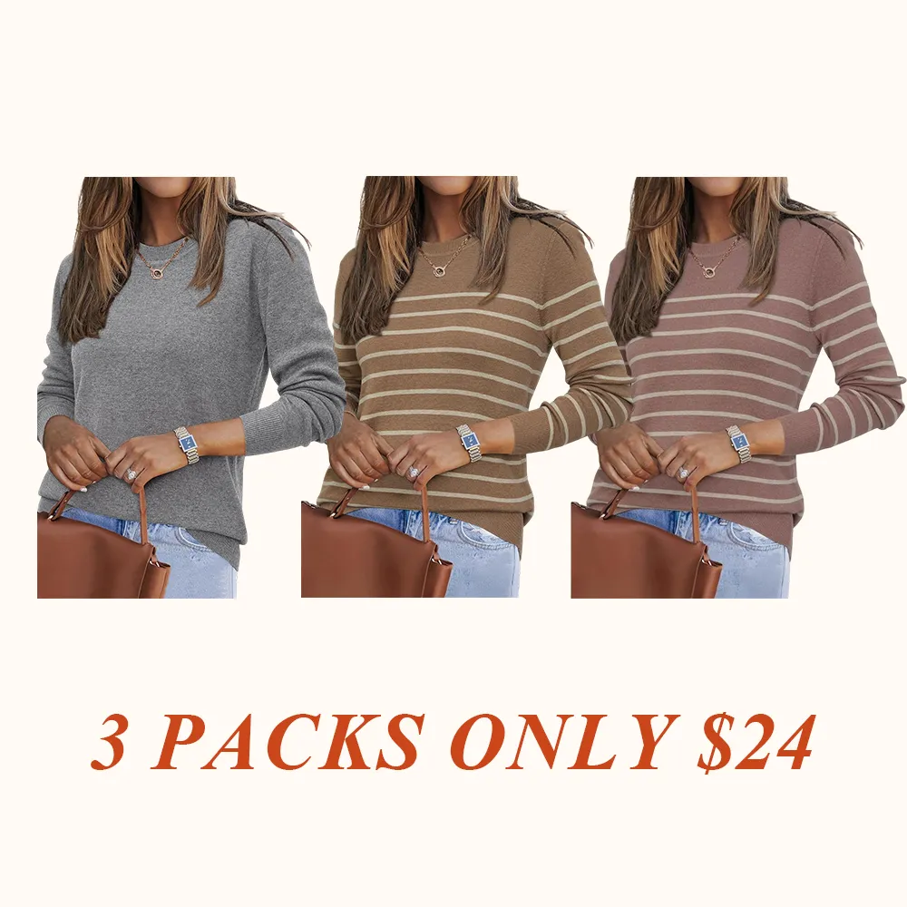Women Fashion Wool Blend Sweater