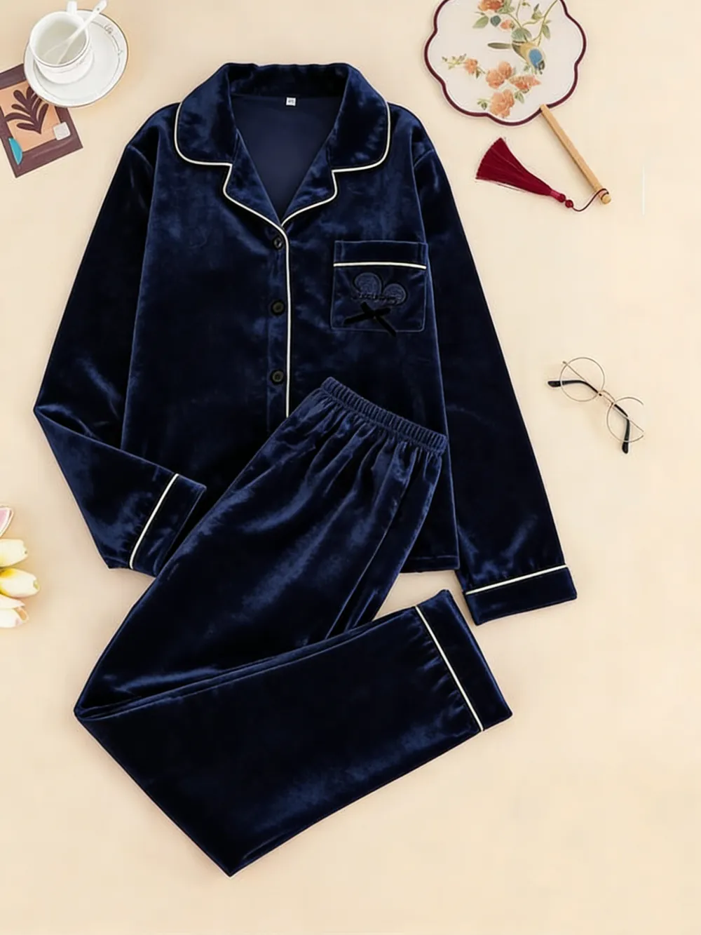 Women's Elegant Winter Pajama Set