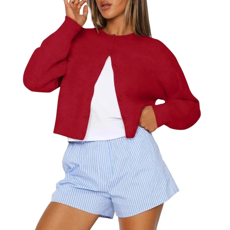 Cropped Cardigan Sweaters for Women
