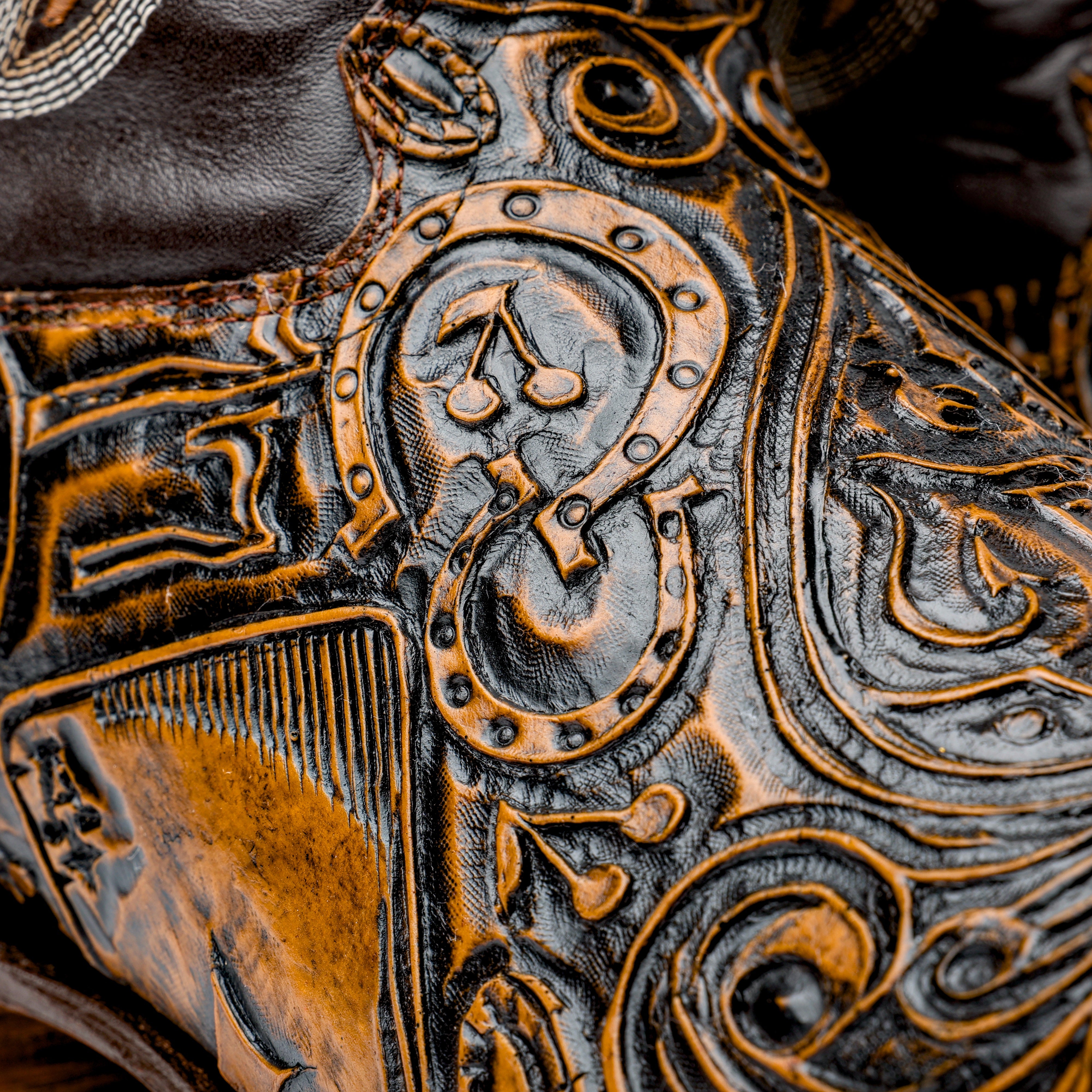 Ace Of Spades Brown - Square Toe