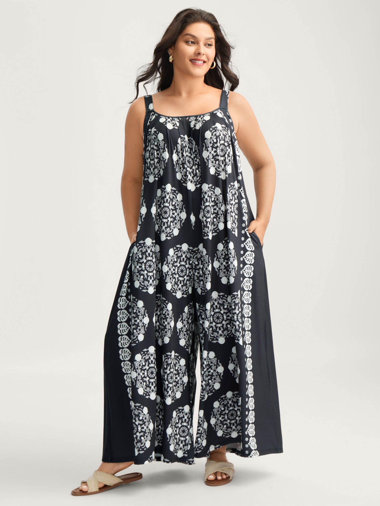 Sunkissed Stretchy Adjustable Strap Jumpsuit