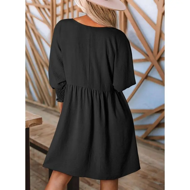 Women's Summer Casual Loose Fit Tunic Dress