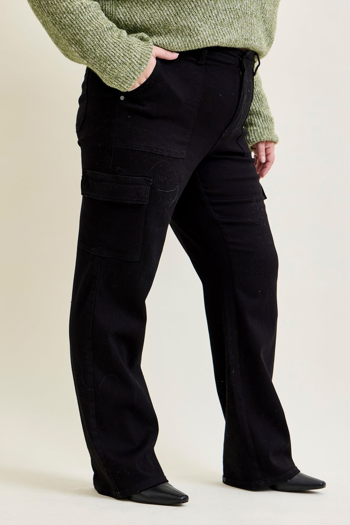 Krystal High Rise Cargo Wide Leg - PLUS