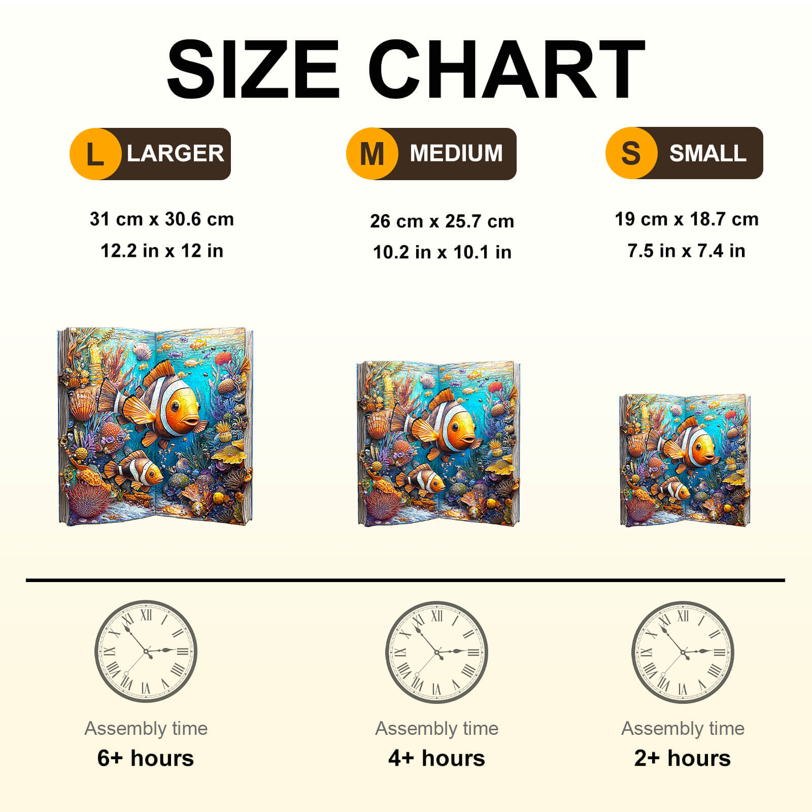 Clownfish Story Wooden Jigsaw Puzzle