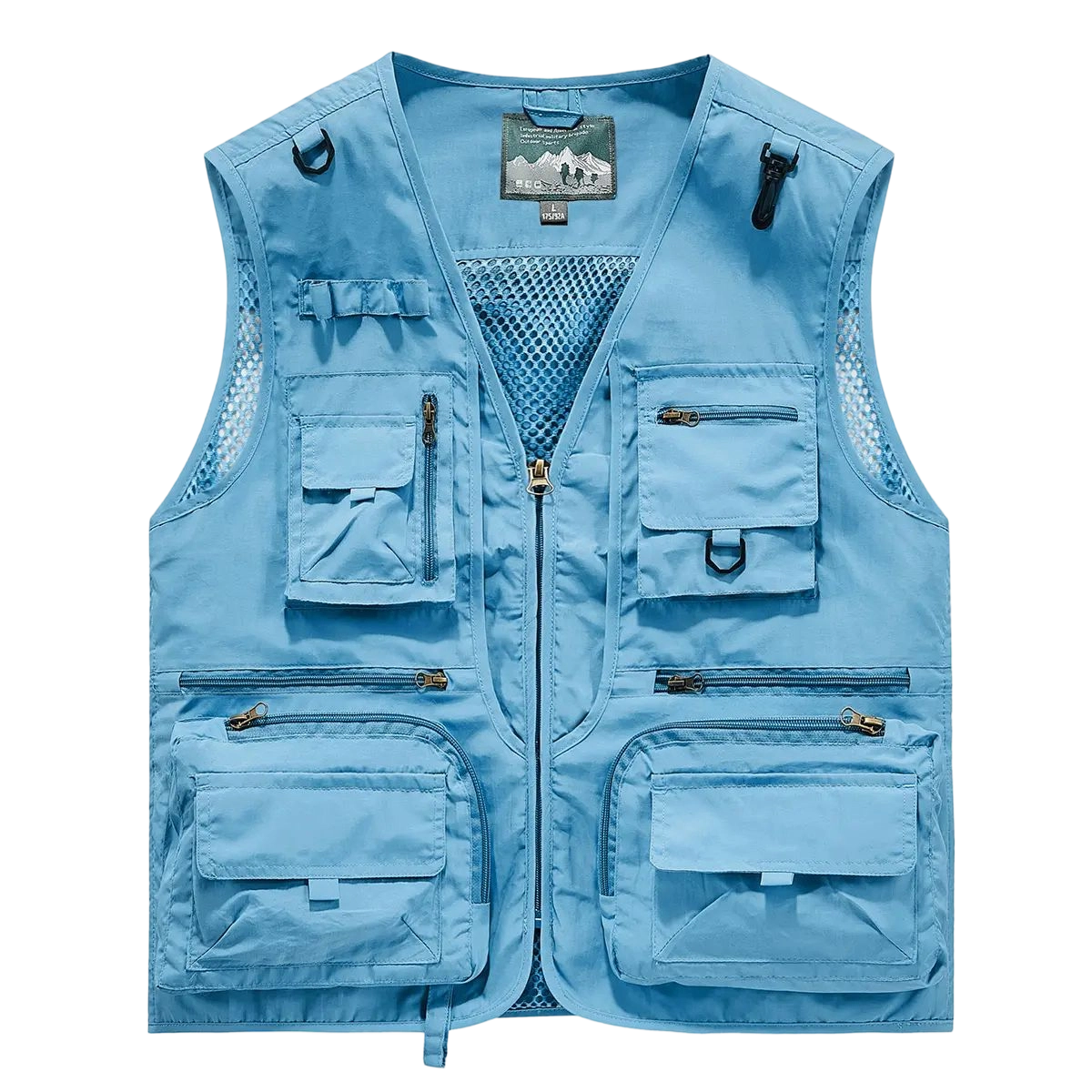 Made from 100% nylon, anti-static design ensures safety (true size). Men’s fashion quick-dry mesh casual outdoor multi-pocket fishing photography vest/work vest jacket with multiple pockets, suitable for outdoor activities.
