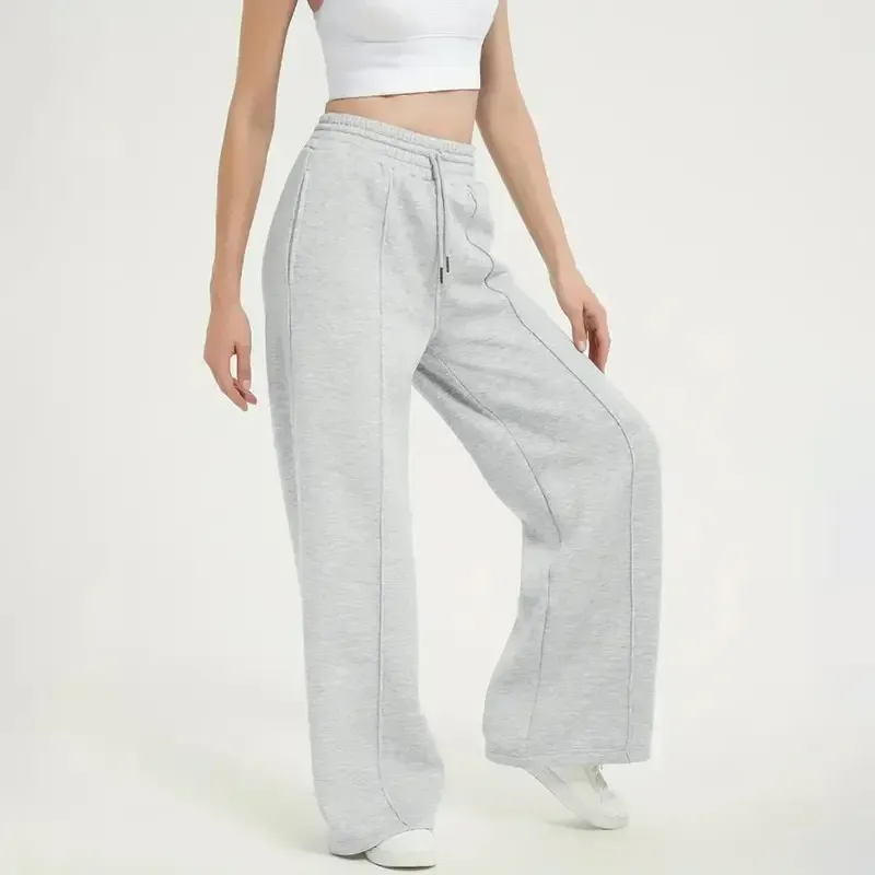 🎅Christmas Promotion 🎁Women's Wide Leg Sweatpants Casual Loose Solid Color Pants