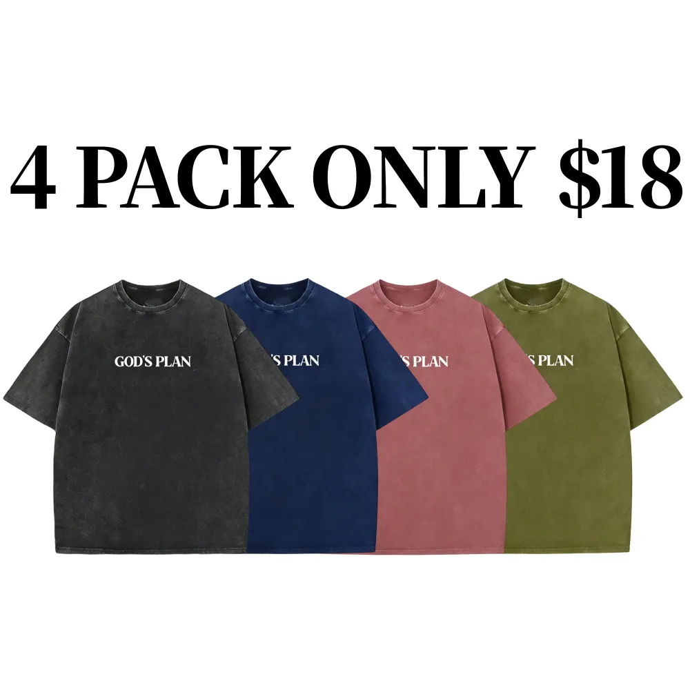 Women's God's Plan Washed Vintage Tee