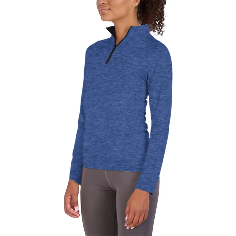 Womens Dry-Fit Long Sleeve Quarter Zip & Full Zip Up Hoodie Workout Jacket (Available in Plus)