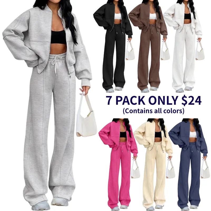 Women's Fall 2 Piece Sweatsuits Set Long