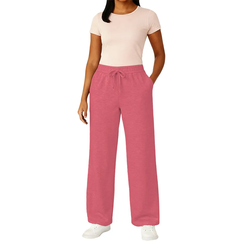 Women's Multi Pack Heavyweight Wide Leg Loose-Fit Fleece Sweatpants