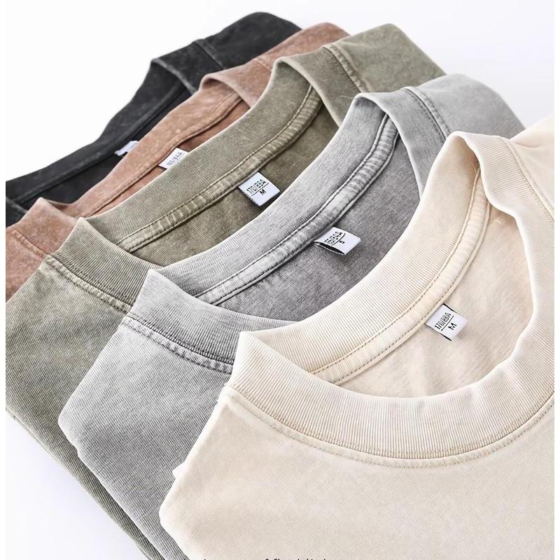 Men’s Vintage Oversized Heavyweight Cotton T-Shirt Pack