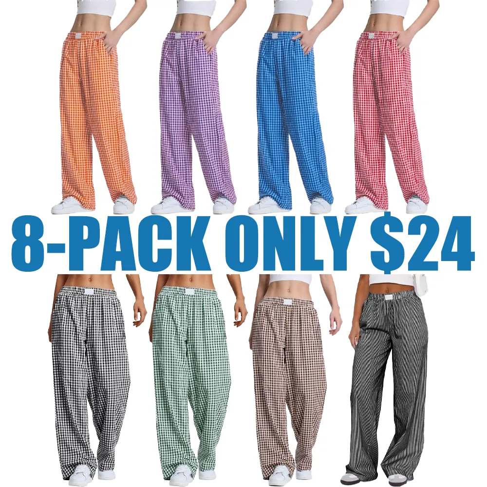Women's plaid checkered casual pants(Just $3 Each!)