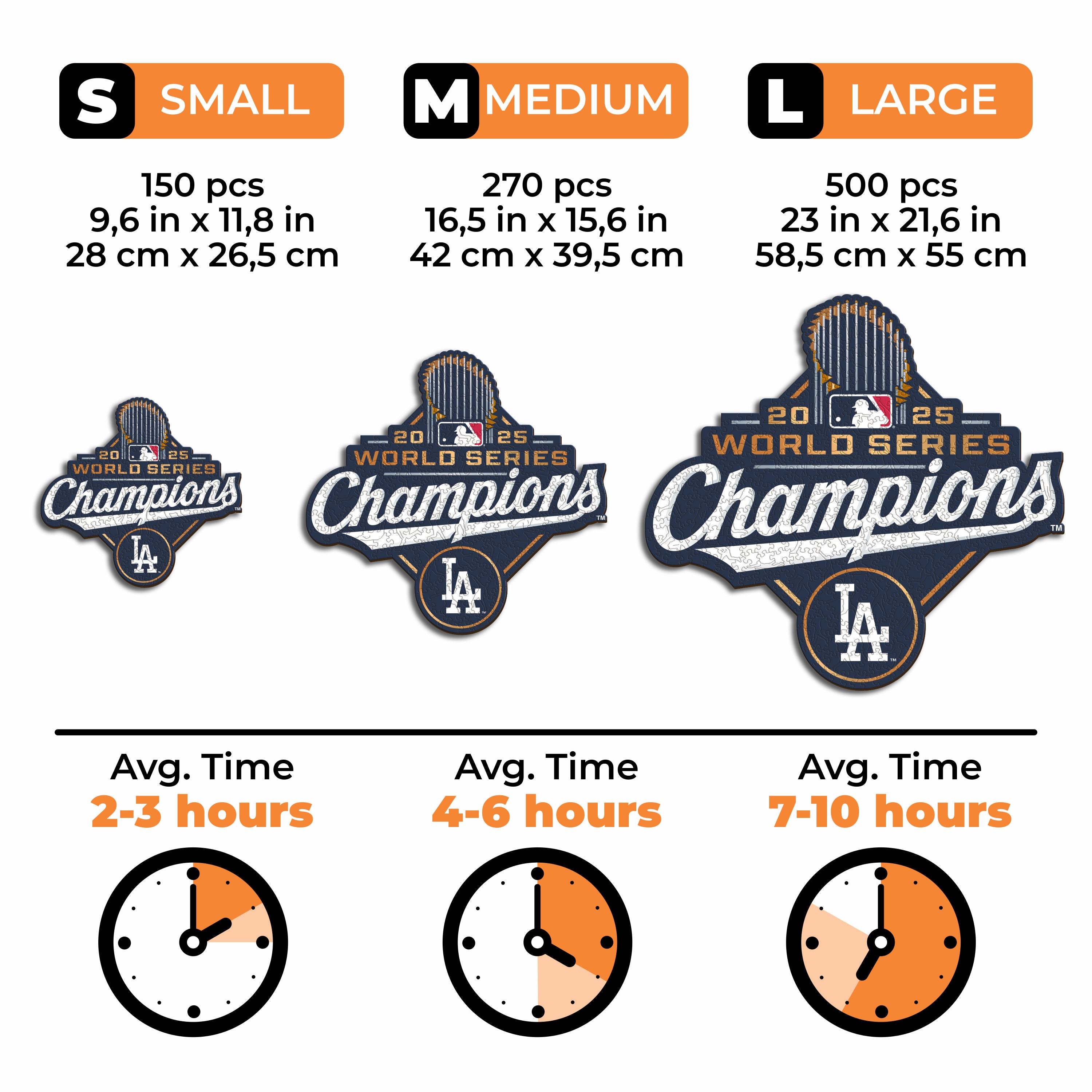 Los Angeles Dodgers™ 2025 World Series - Wooden Puzzle
