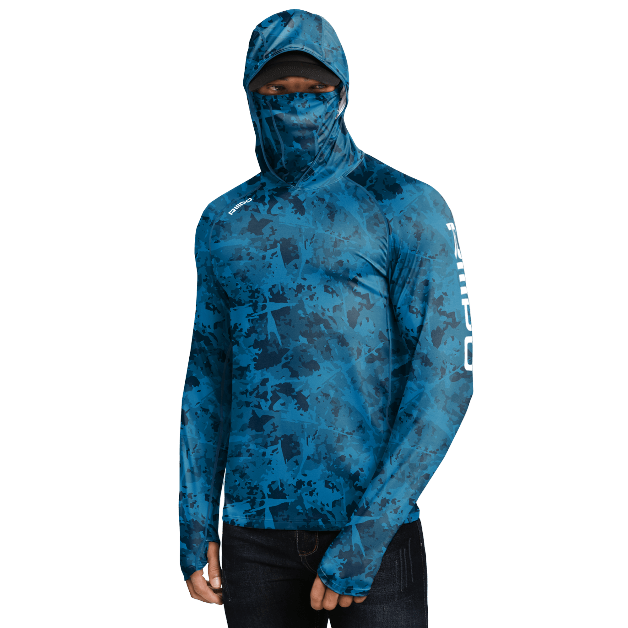 Men's UPF 100+ Performance Cooling Hoodie with Gaiter