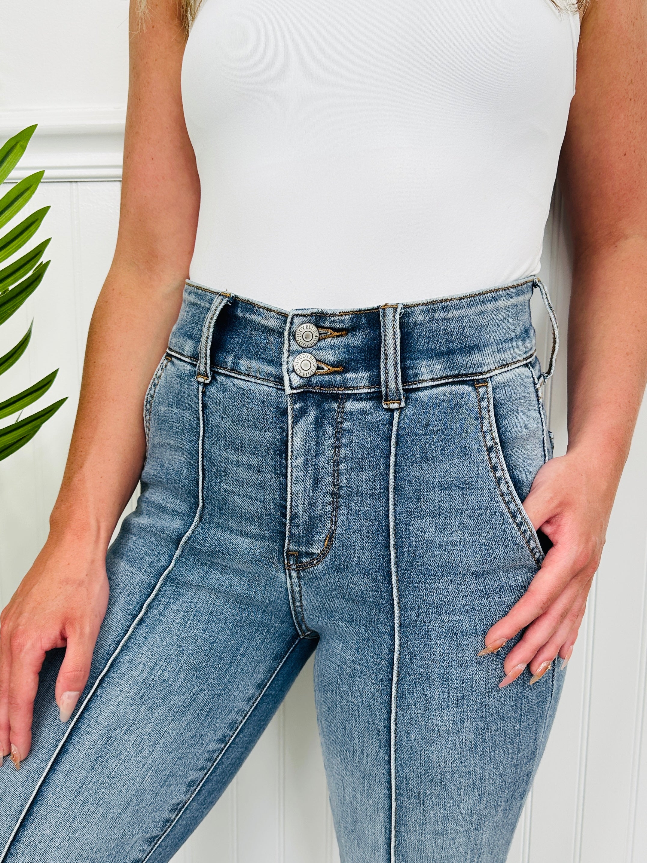 Judy Blue Stop and Stare Flare Jeans