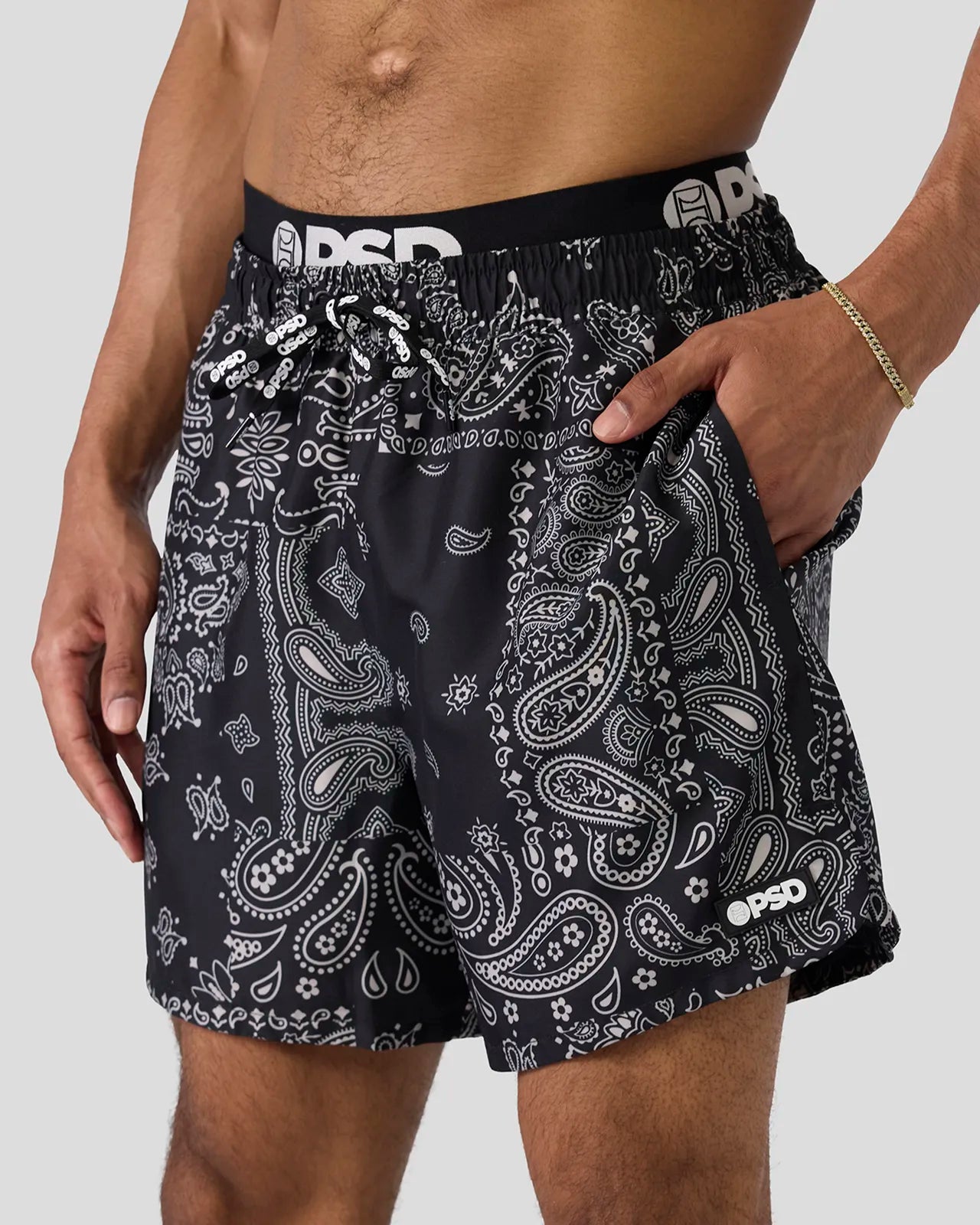 Khaki Paisley Essential Short