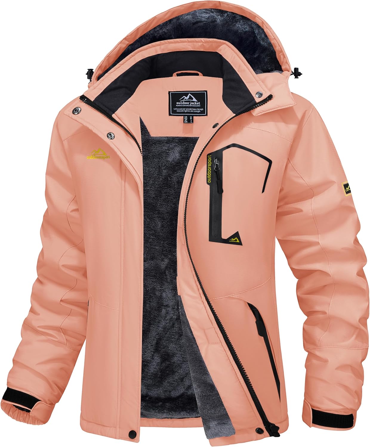 Ski Jacket Waterproof Insulated Snow Coat with Hood