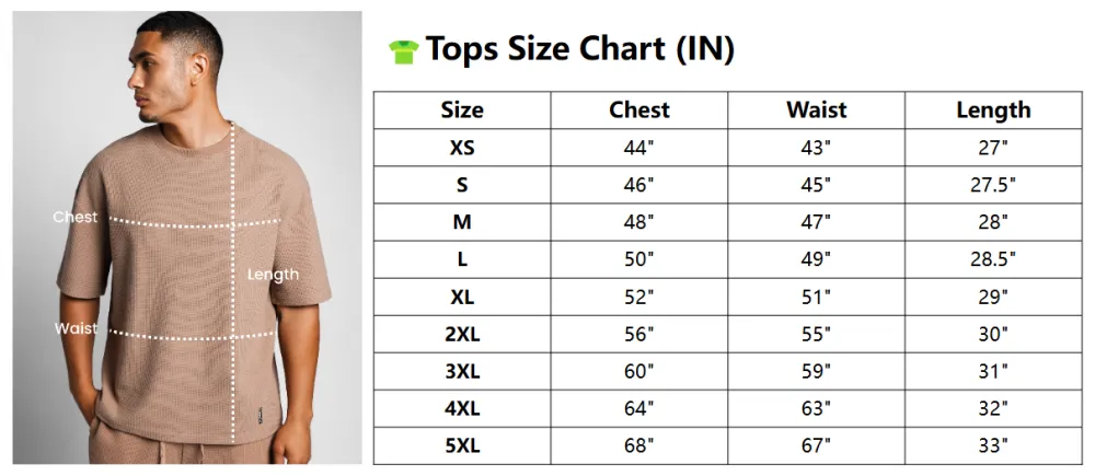 Unisex's Waffle Lounge Set