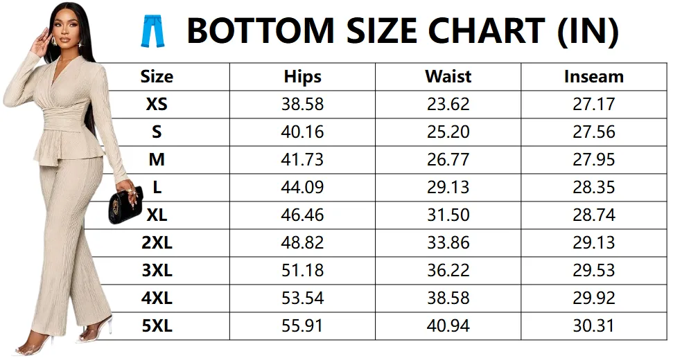 Elegant V-Neck Long Sleeve Top & Wide Leg Pants Set