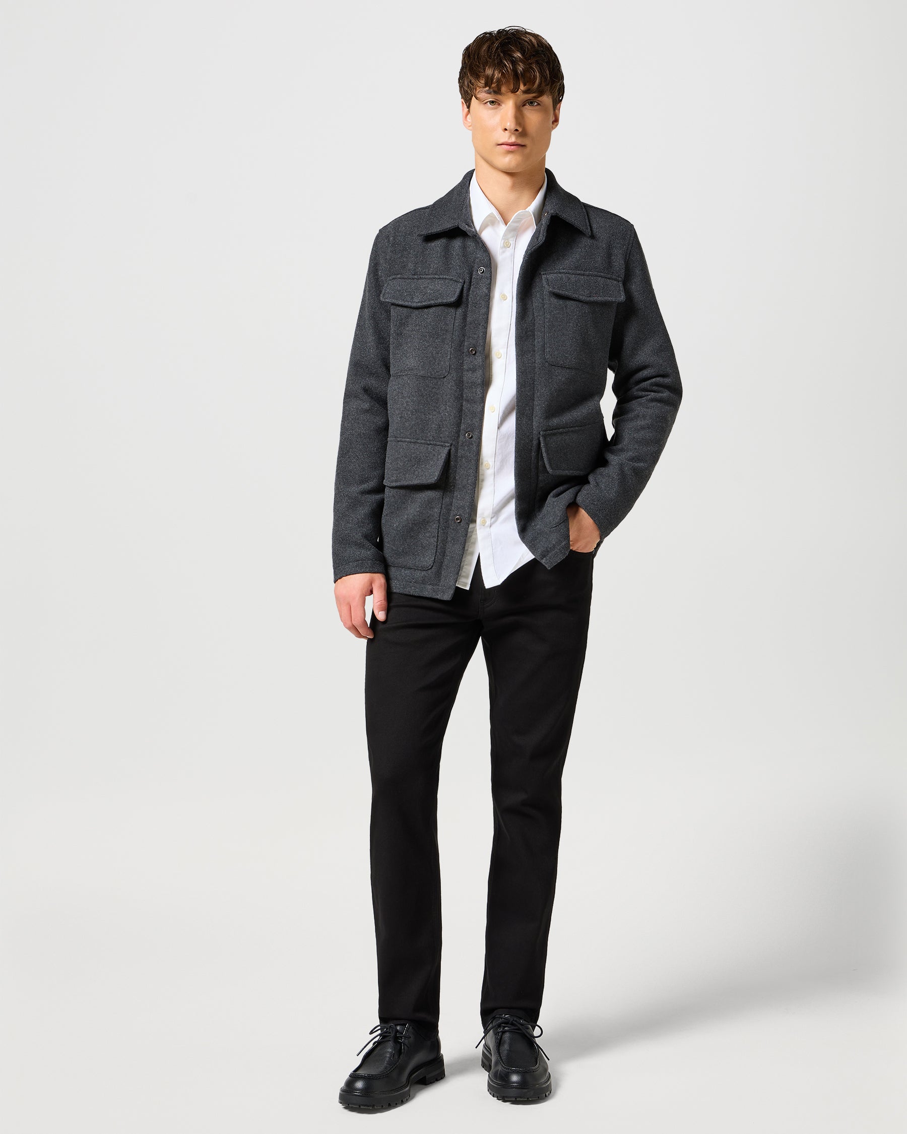 Greensboro Regular Fit Mens Jeans - Deep Ink (Black)