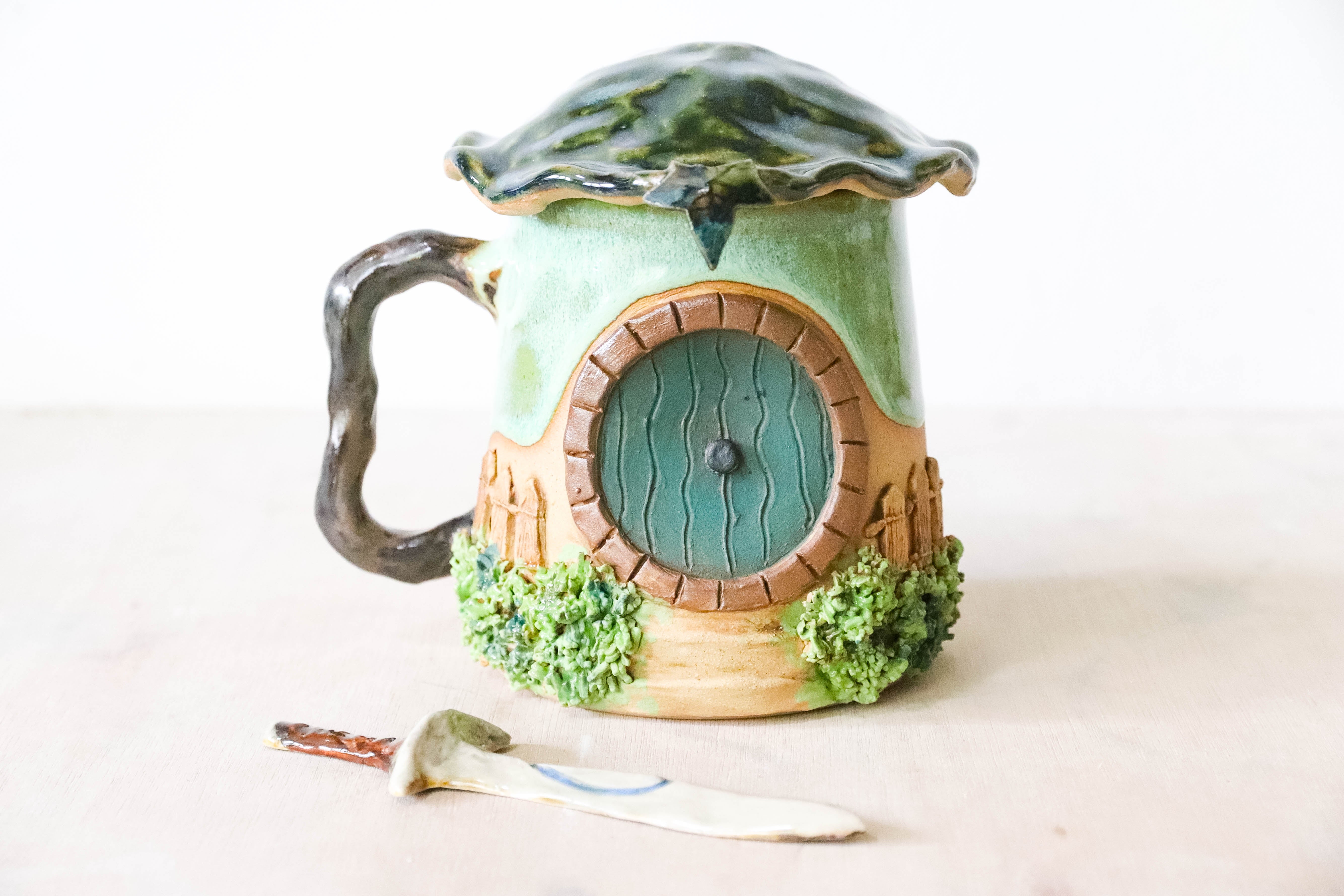 Hobbit House Sword Stoneware Mug