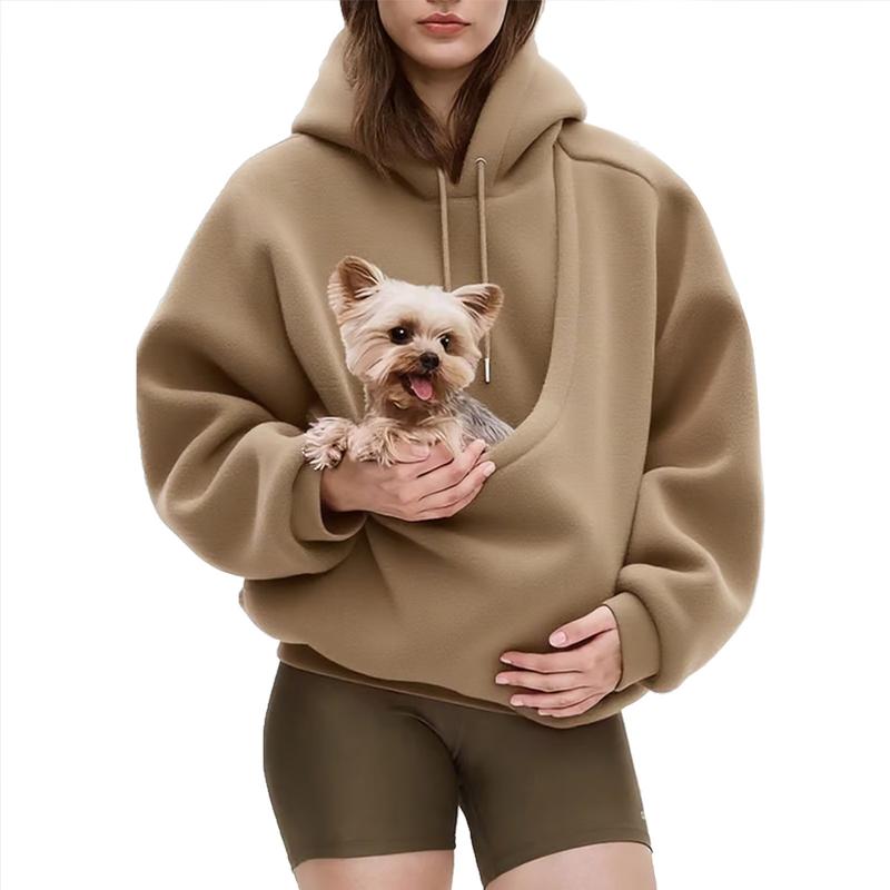 Cozy Pet Carrier Hoodie – Ultra Soft Kangaroo Pocket Sweatshirt